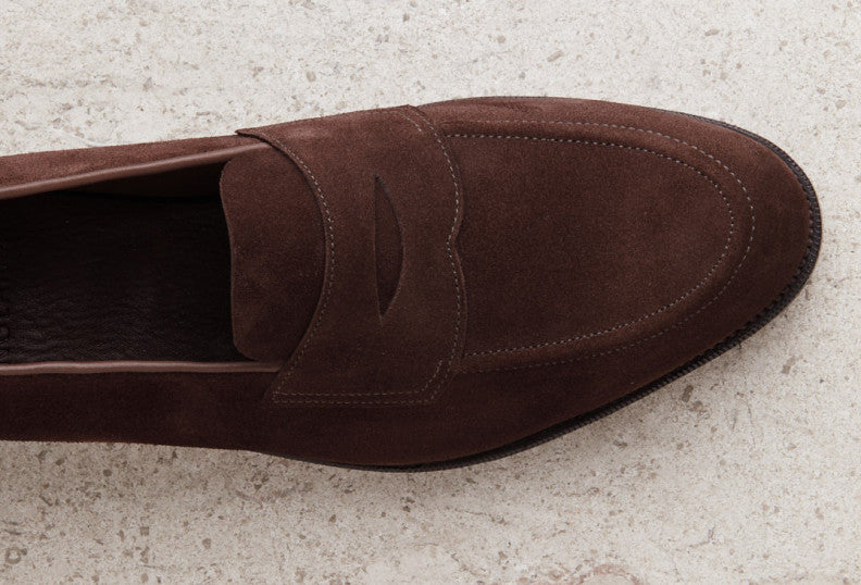 Piccadilly Penny Loafer 184 Unlined - Mink Suede