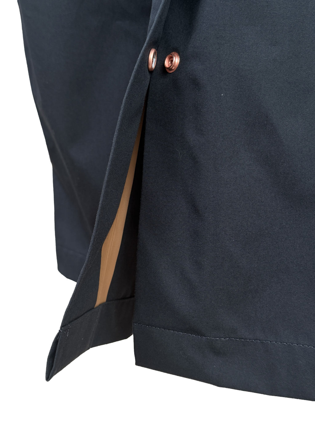 Private White V.C. Jack's Mac Raincoat in ink, stylish waterproof clothing with a classic design and durable fabric.