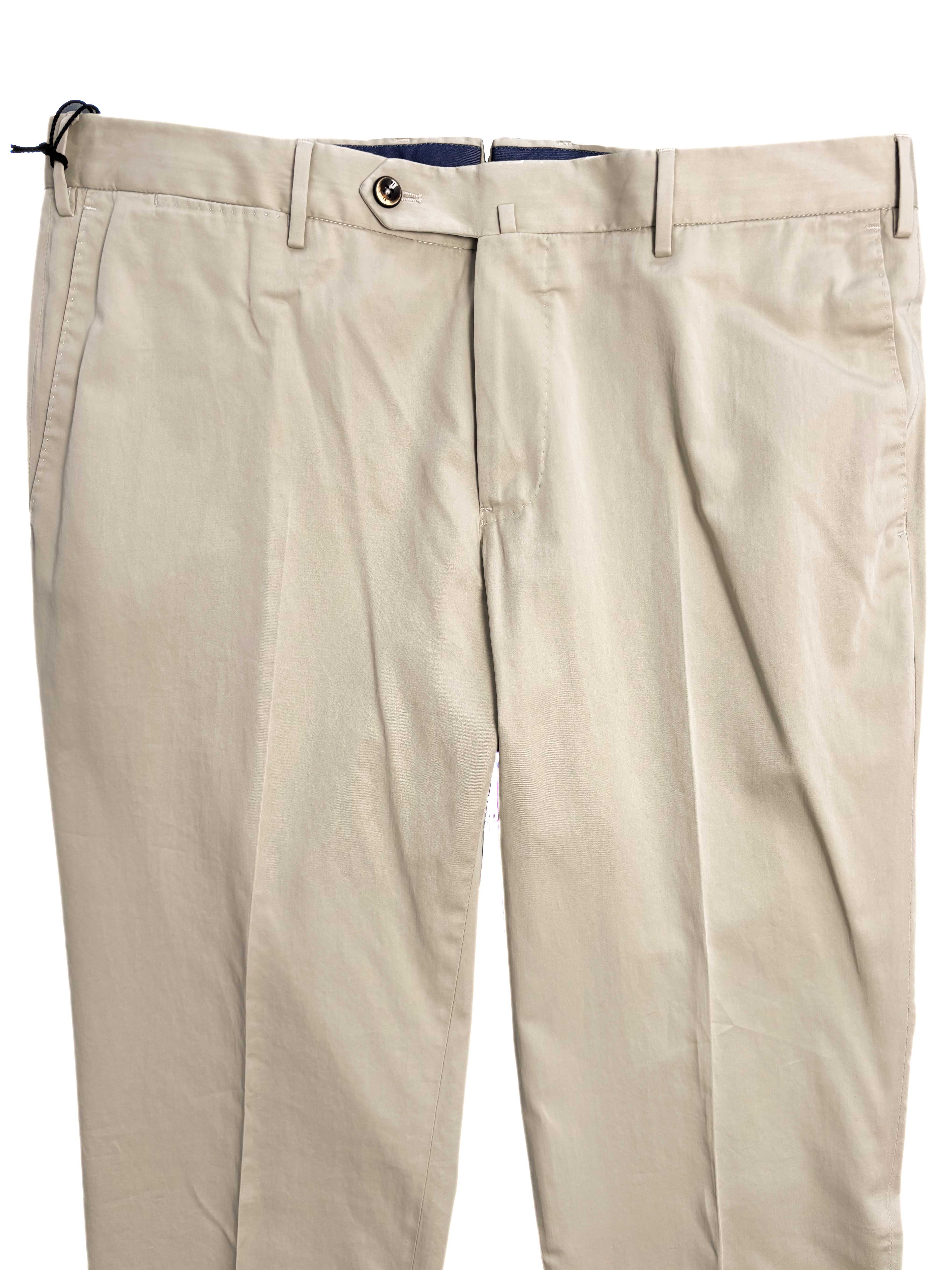 SilkOchino Stretch Cotton Silk Chinos - Sand