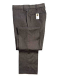 Super 110s Stretch Light Flannel Trousers - Brown