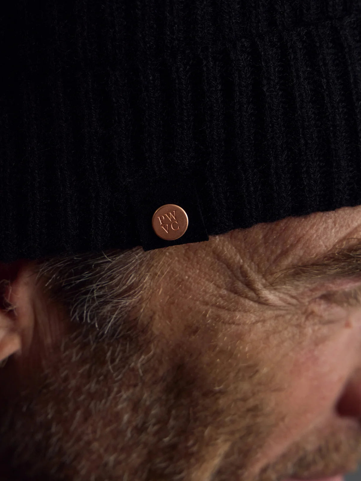 Black Private White V.C. Commando Cashmere Watch Cap, soft and warm knit clothing accessory for cold weather.