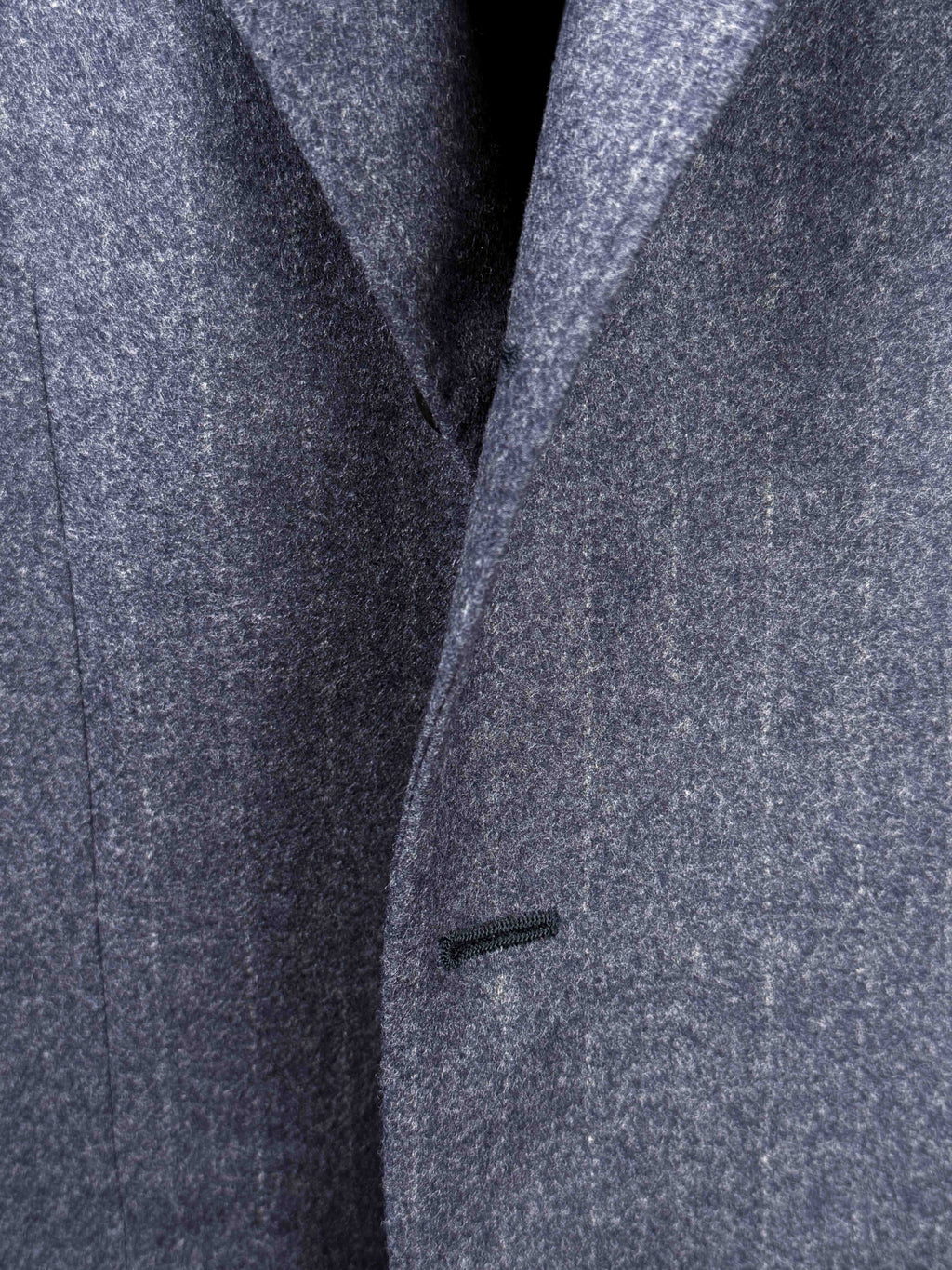 Chalk Stripe Flannel Suit - Navy