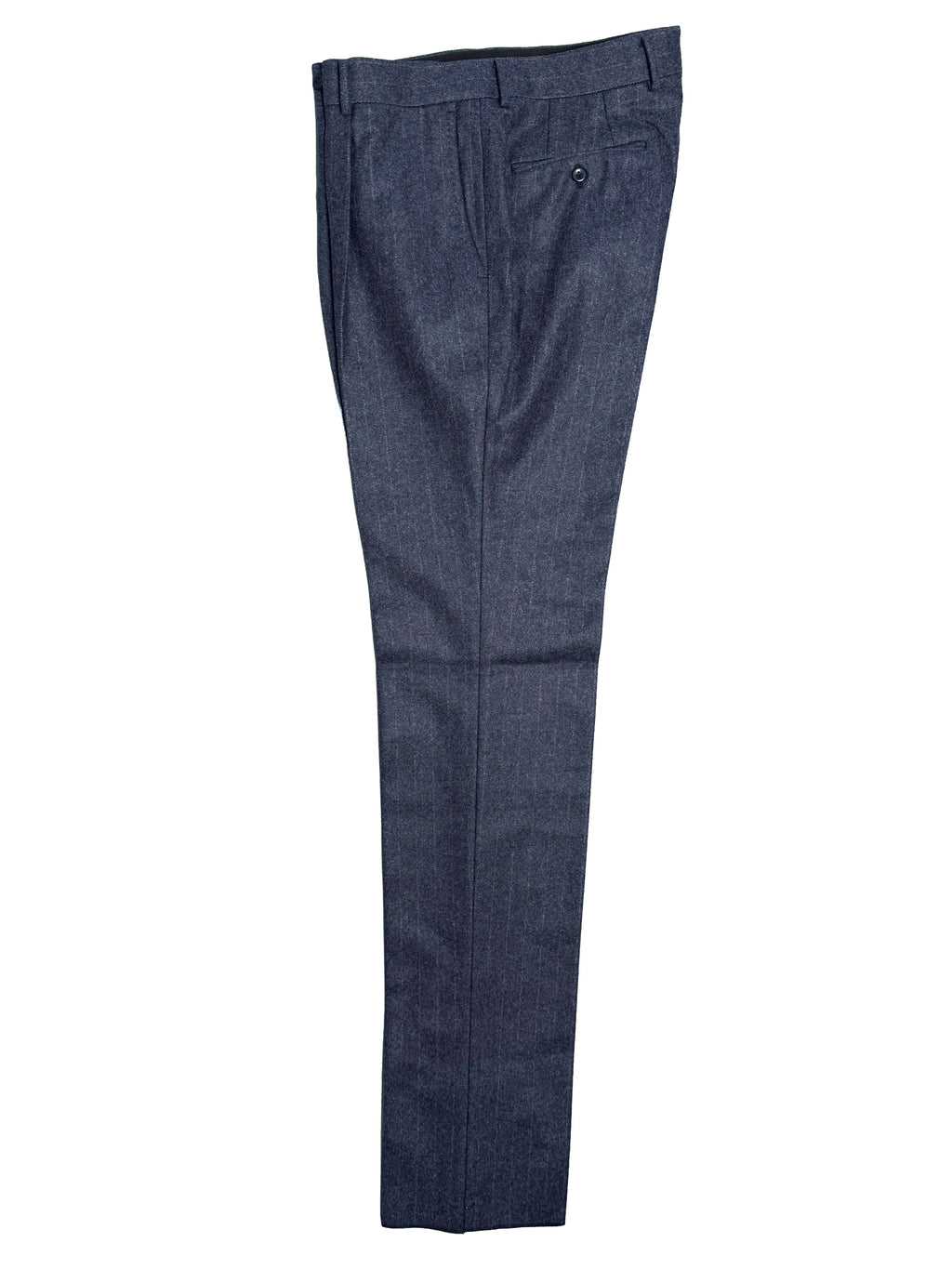 Chalk Stripe Flannel Suit - Navy