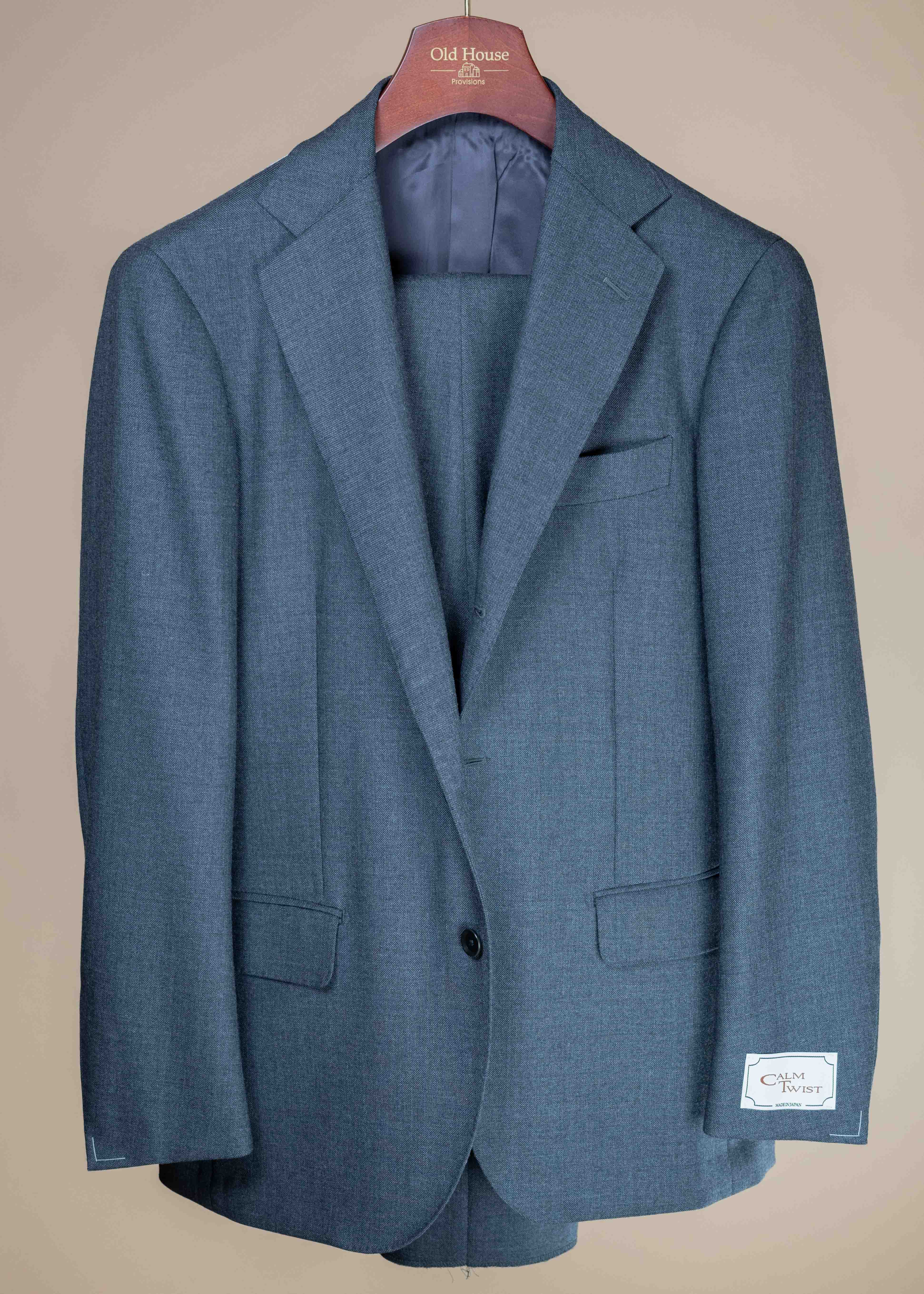 Ring Jacket Wool Single Breasted Suit - Charcoal – Old House