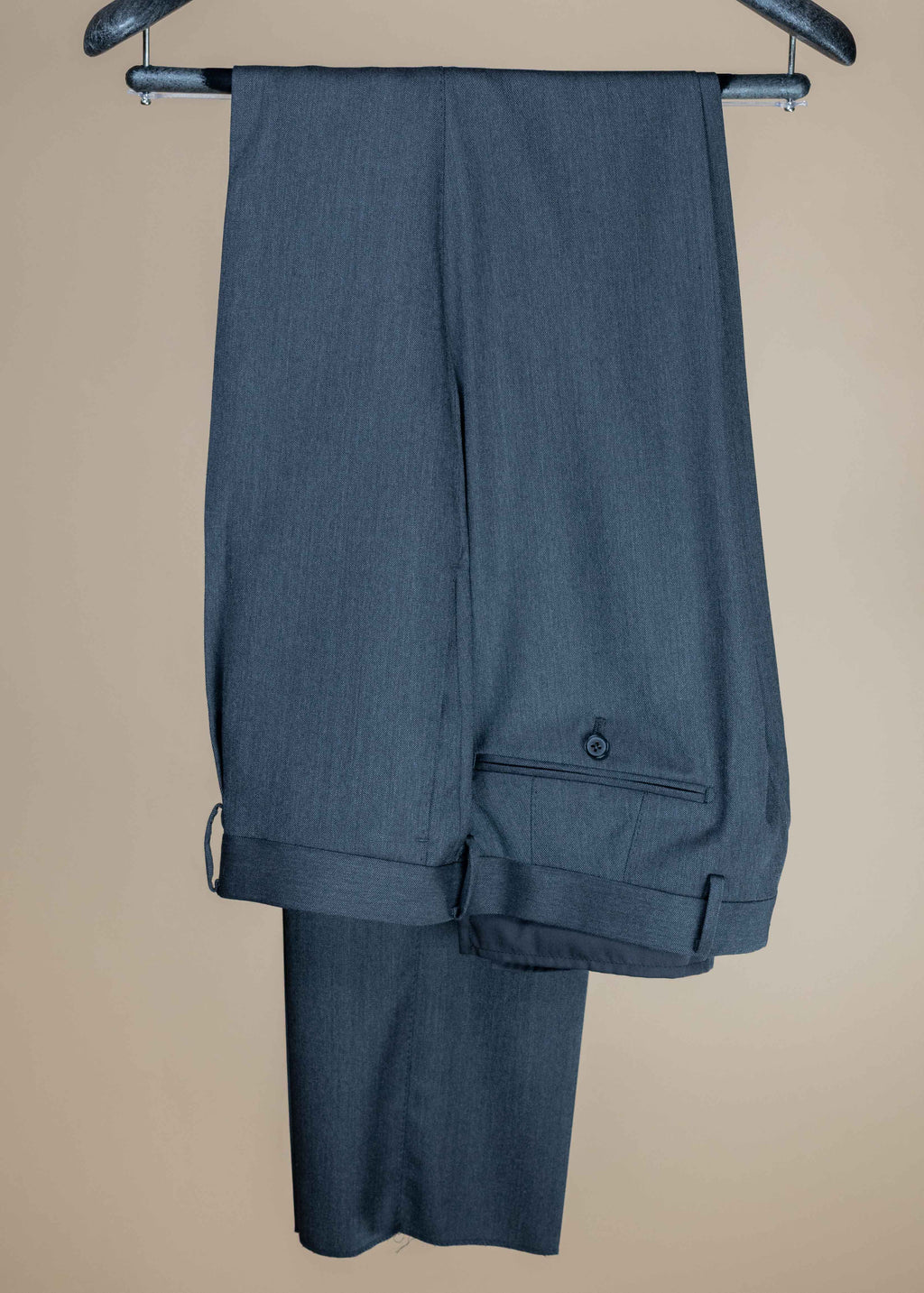 Super 140 Wool Single Breasted Suit - Charcoal