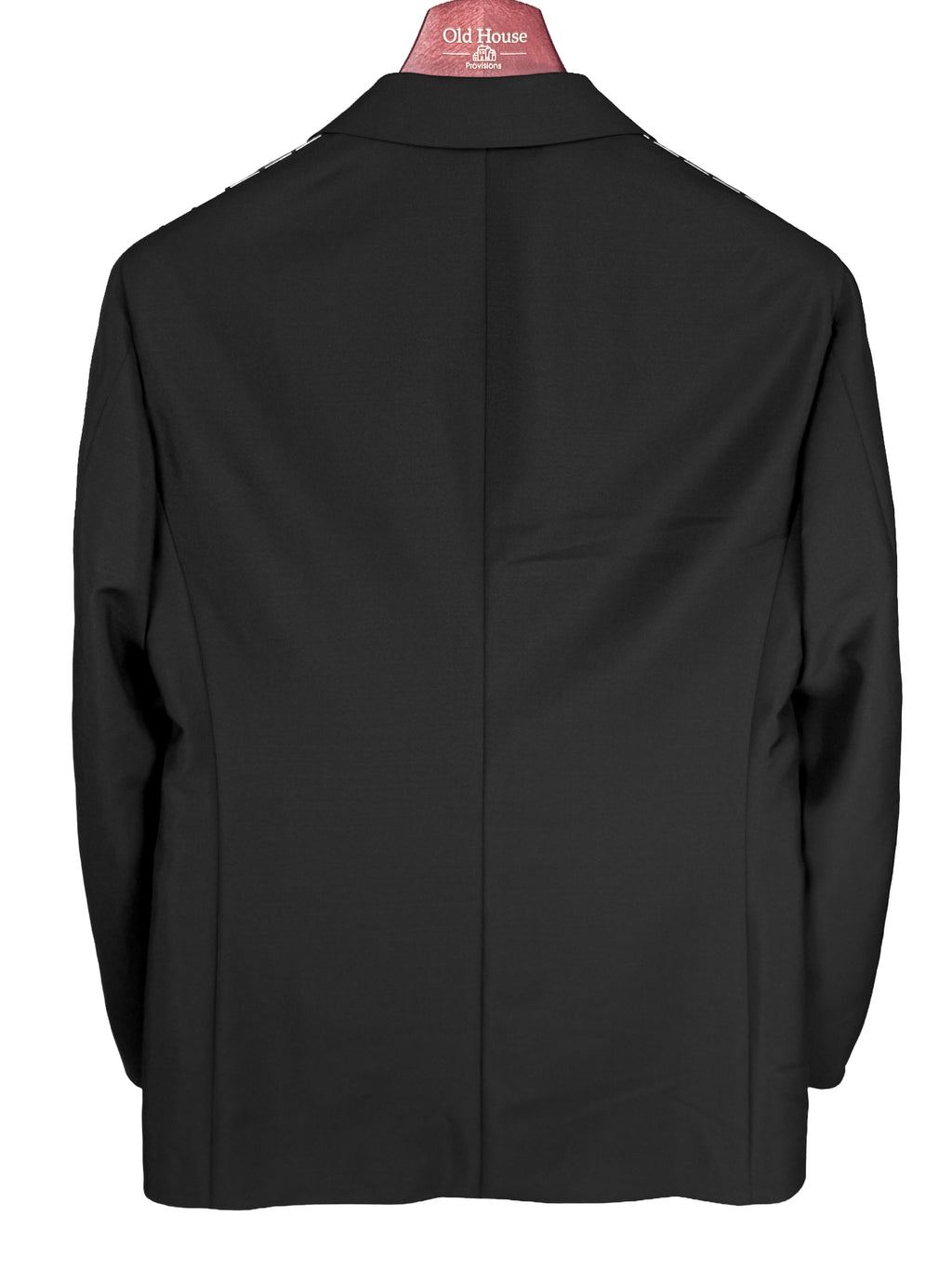 Black Wool Mohair Tuxedo by Ring Jacket with satin facing, featuring a sleek, tailored design for formal occasions.