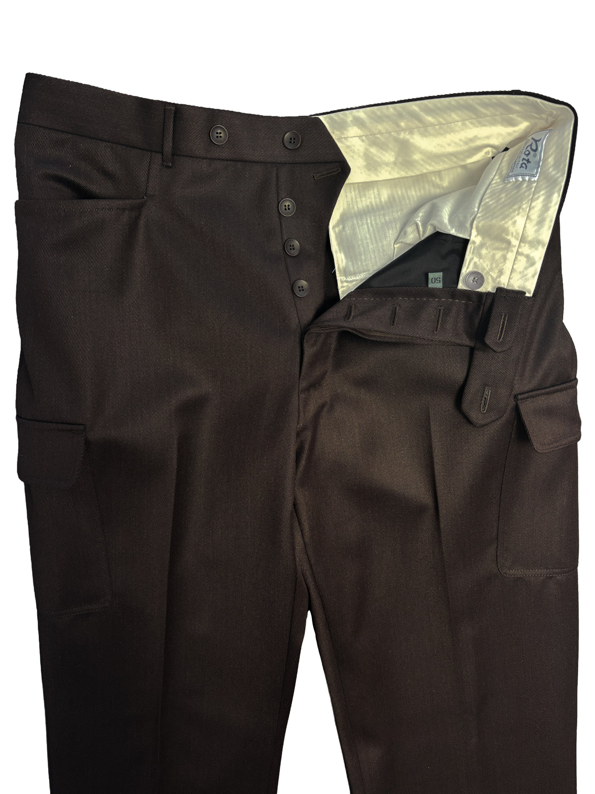 Calzolaio Trouser - Dark Brown VBC Covert Wool