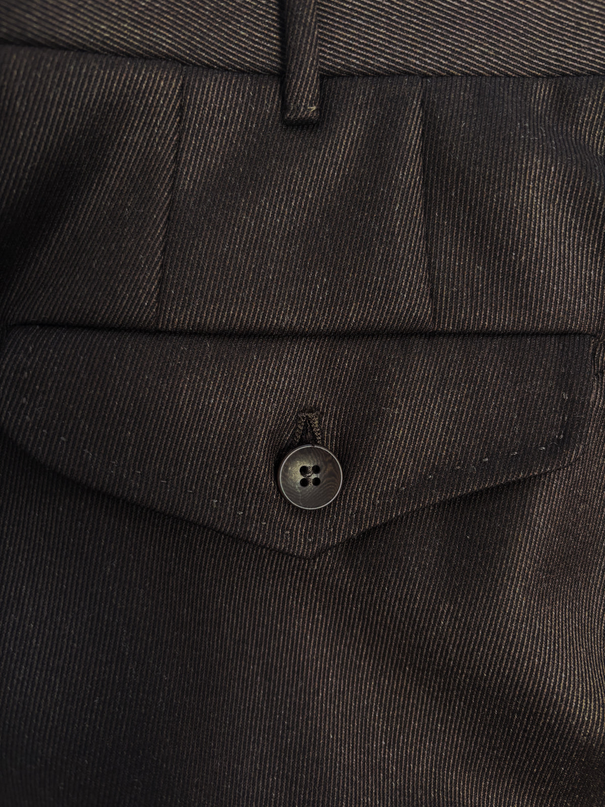 Calzolaio Trouser - Dark Brown VBC Covert Wool