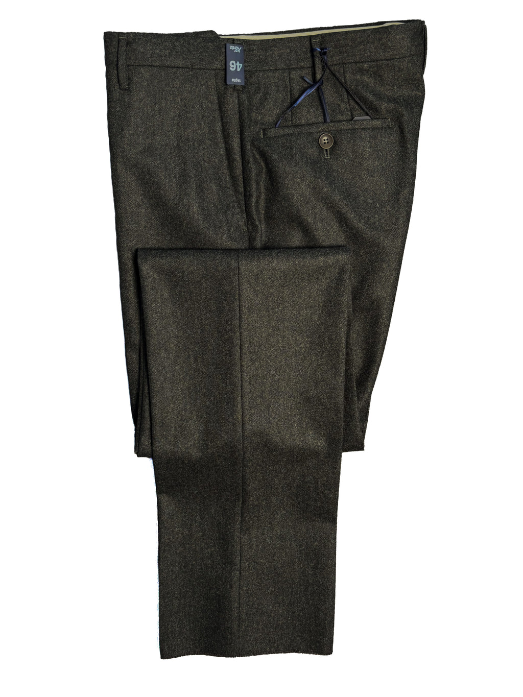 Dress Trouser - Dark Green Flannel