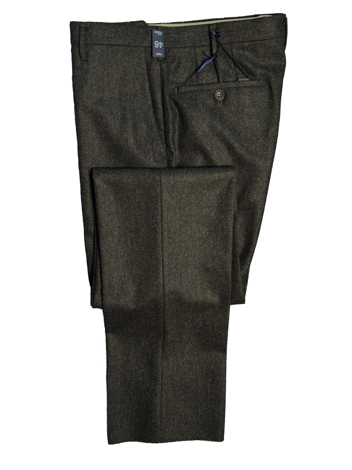 Dress Trouser - Dark Green Flannel