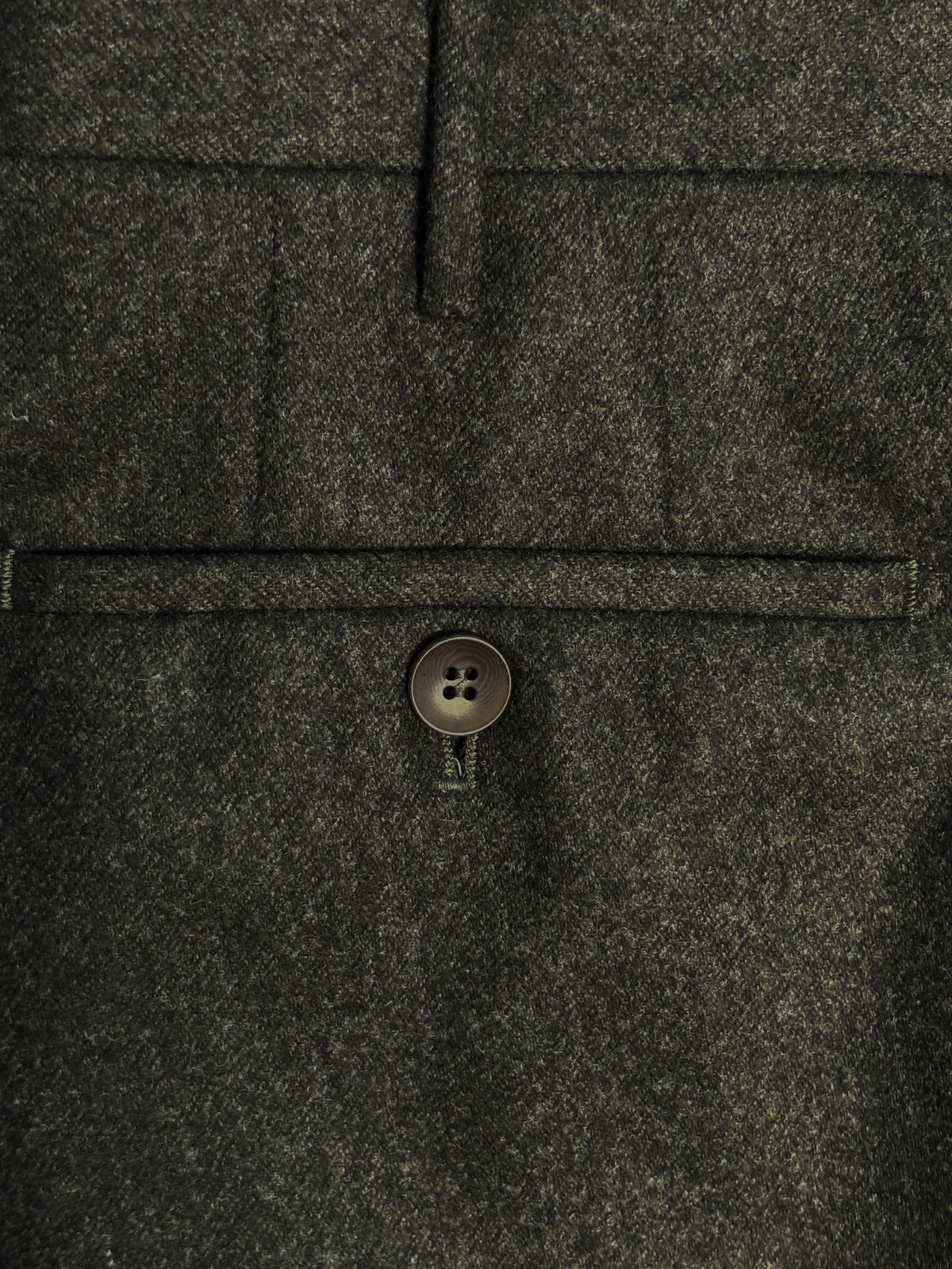 Dress Trouser - Dark Green Flannel