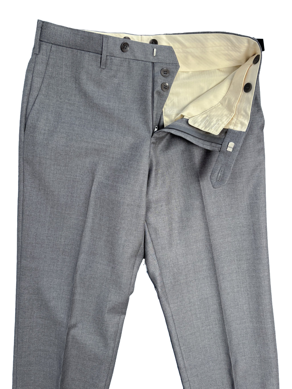 Dress Trouser - Light Gray Summer Worsted Wool