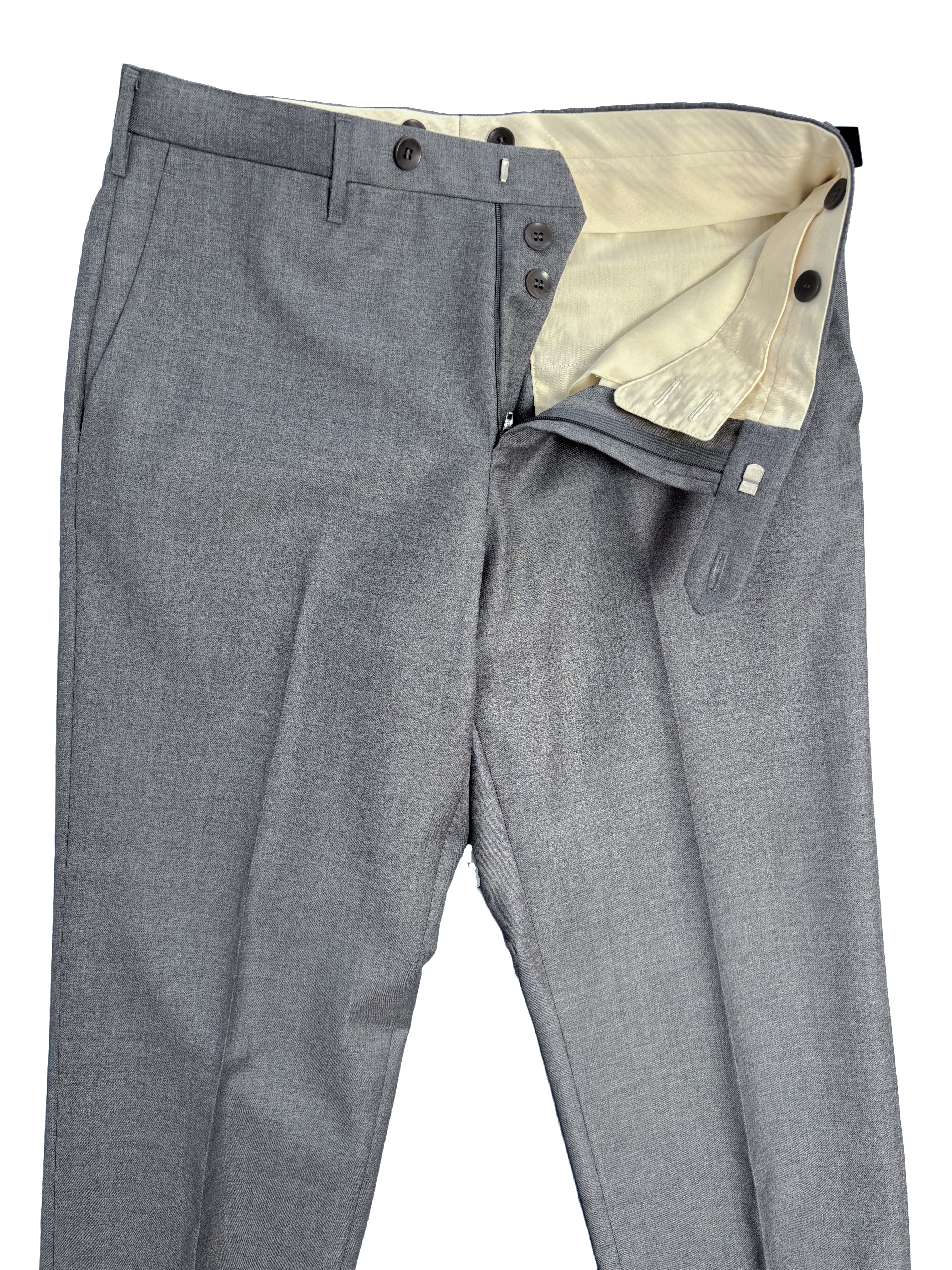 Dress Trouser - Light Gray Summer Worsted Wool