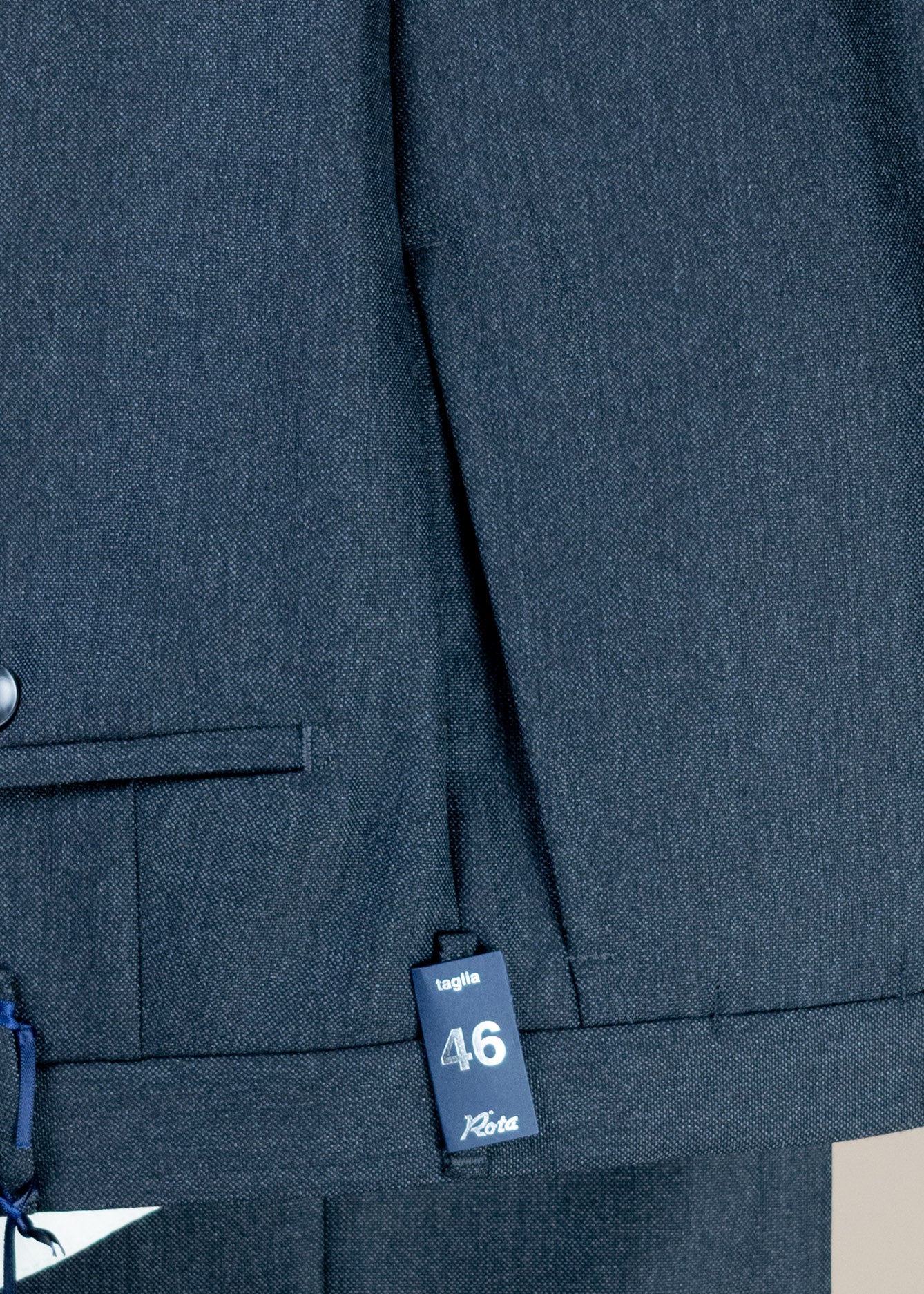 Pleated Dress Trouser - Dark Gray 3-Ply Wool