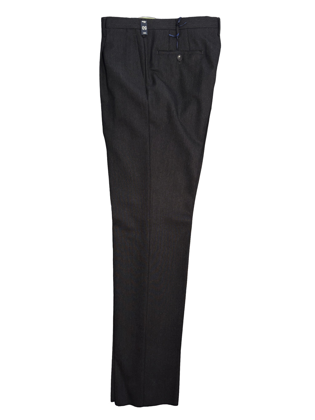 Pleated Dress Trouser - Dark Gray 3-Ply Wool