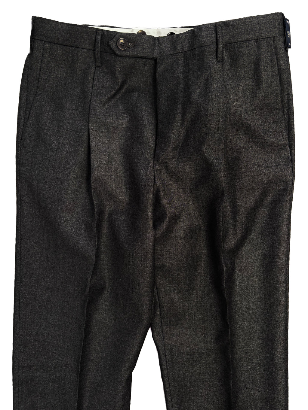 Pleated Dress Trouser - Charcoal Summer Worsted Wool