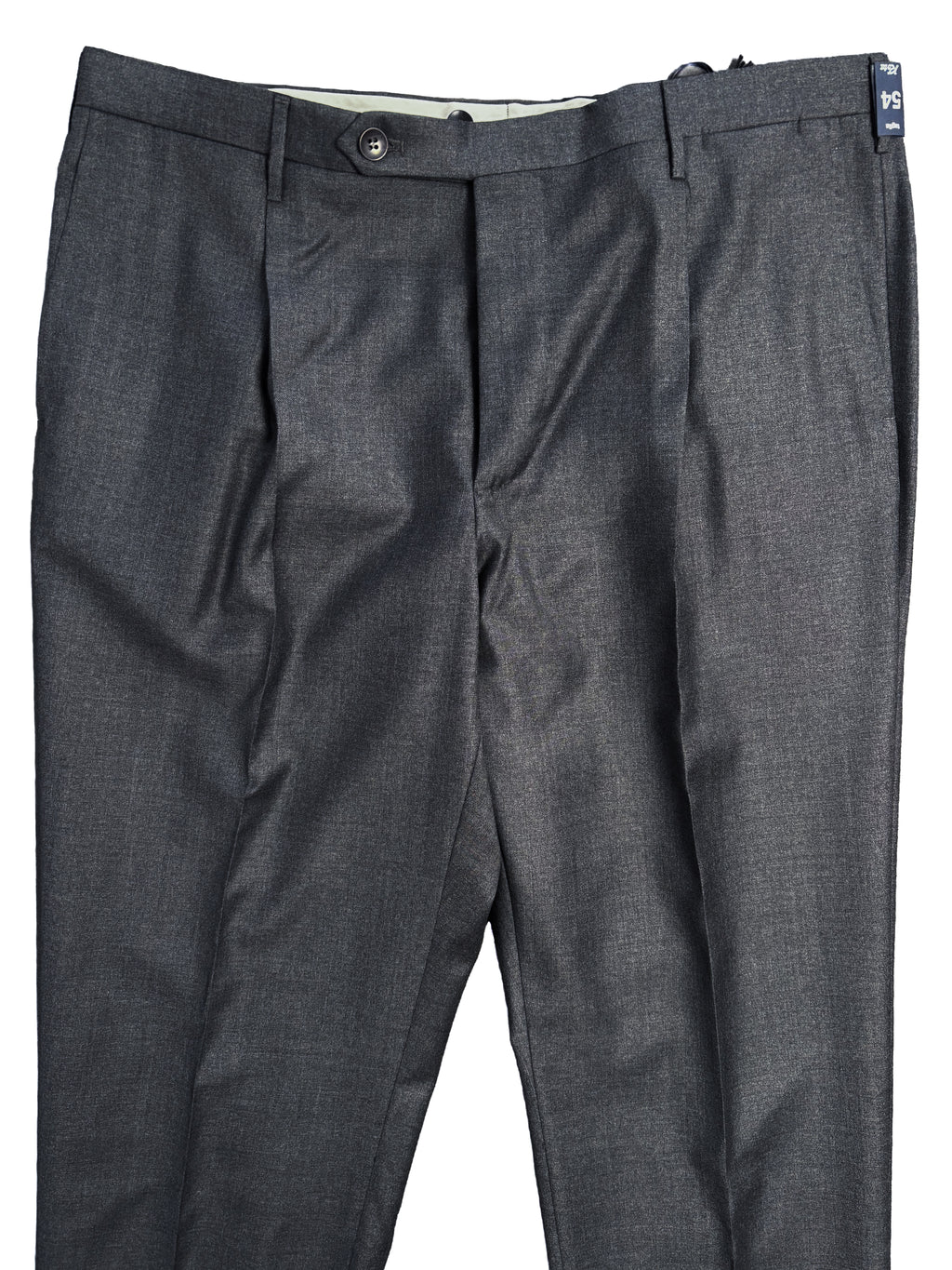 Pleated Dress Trouser - Mid-Gray Summer Worsted Wool