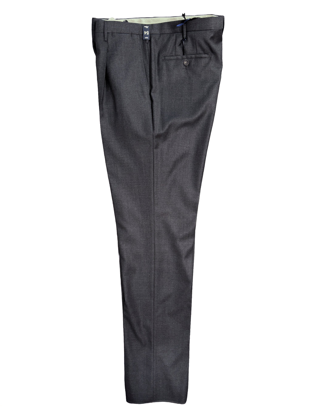 Pleated Dress Trouser - Mid-Gray Summer Worsted Wool