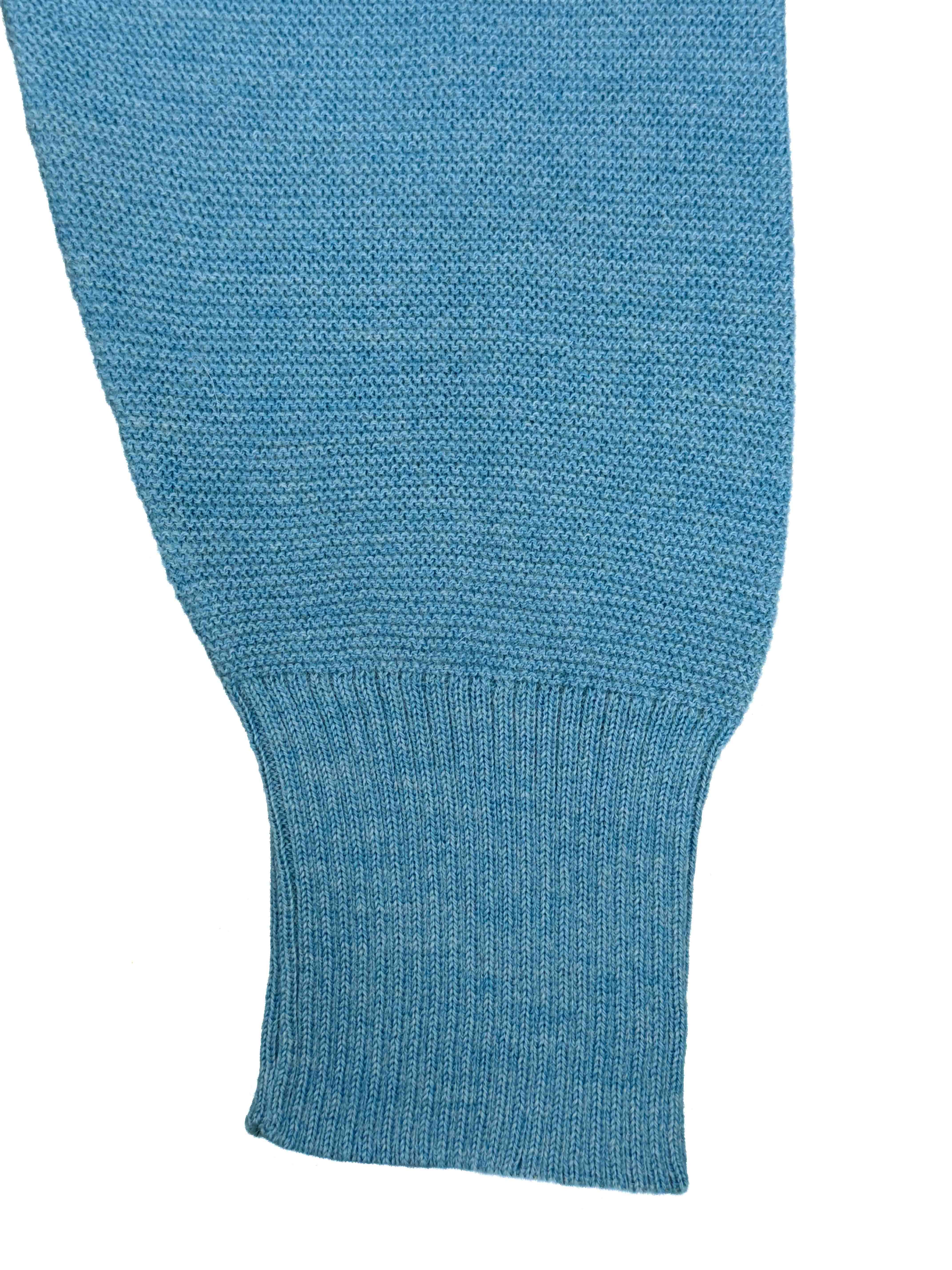 Royal Alpaca Link-Stitched Sweater - Coastal Heather