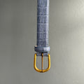 Crocodile Belt - Blue