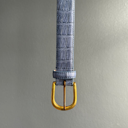 Crocodile Belt - Blue