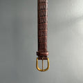 Crocodile Belt - Brown