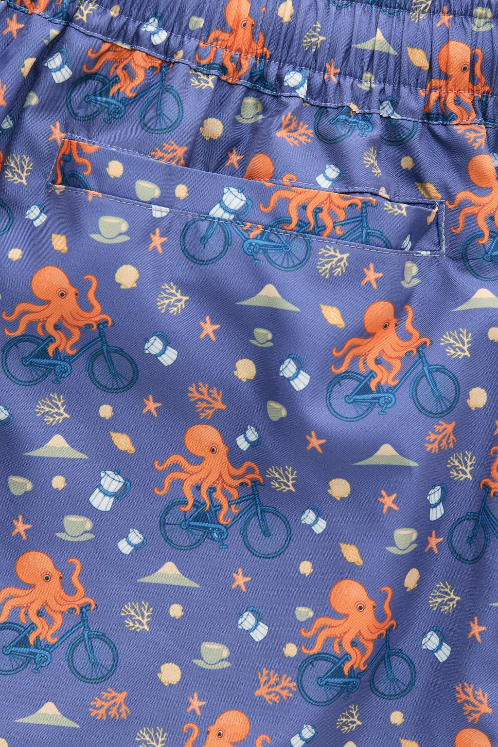 Napoli Themed Swim Shorts 5" Inseam