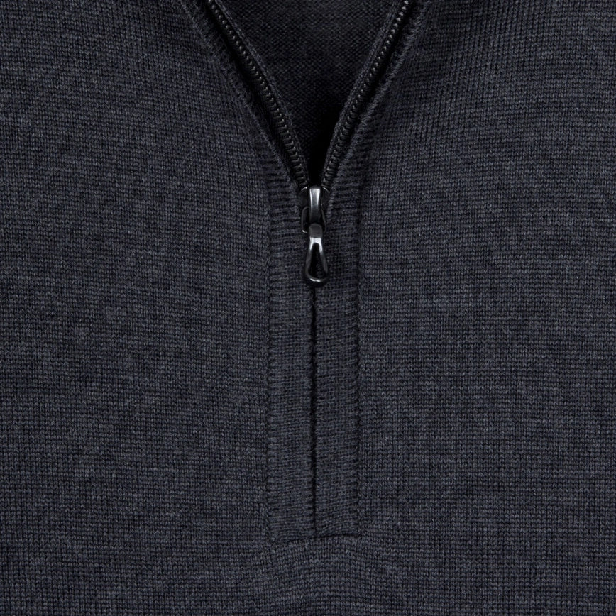 Quarter Zip Sweater - Charcoal