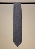 Wool Cotton Silk Tie - Brown