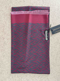 Weave Pattern Printed Silk Scarf - Red