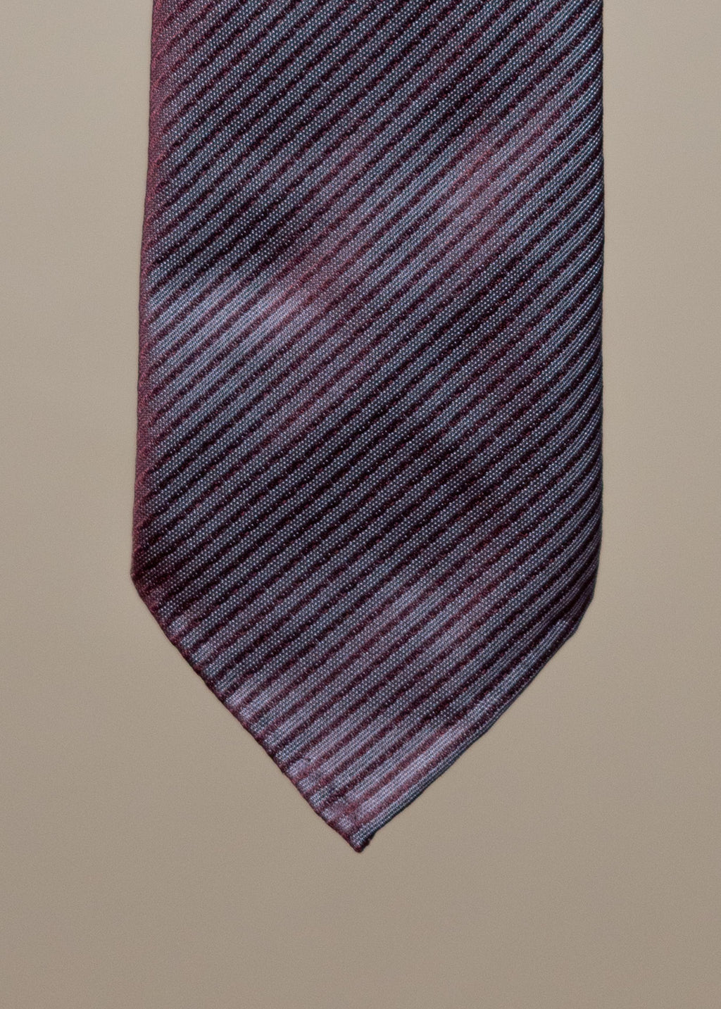 Silk Twill Pattern Tie - Burgundy