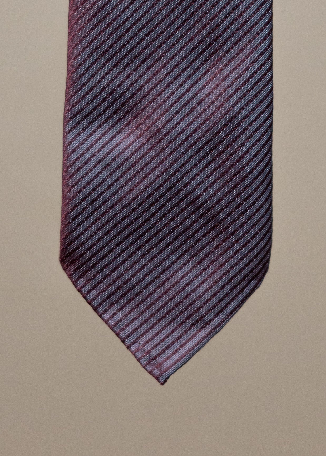 Silk Twill Pattern Tie - Burgundy