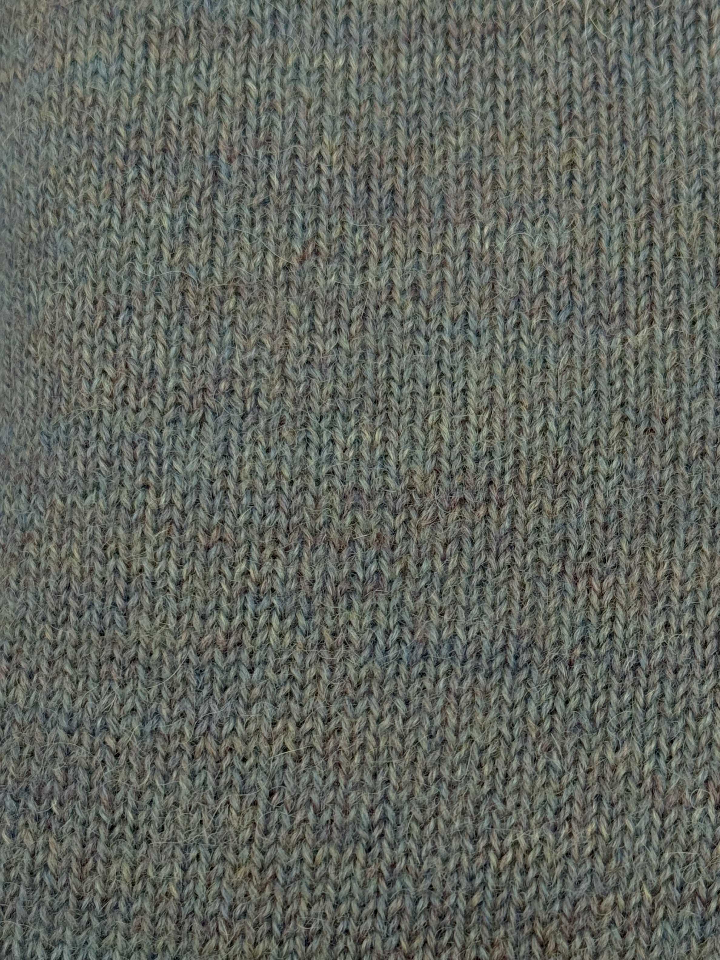 2-Button Royal Alpaca Shawl Collar Sweater - Sky Grey Heather