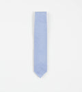 Sky blue large knot Grenadine handrolled tie by Drake's, showcasing its textured fabric and elegant knot design.