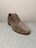 Viberg Navvy Cut Shoe in Bison Janus calf suede with sleek design and natural leather finish, showcasing premium footwear craftsmanship.