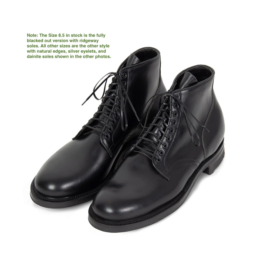 Viberg Service Boot 2030 in black Chromexcel leather, showcasing classic rugged footwear with sturdy construction and leather laces.